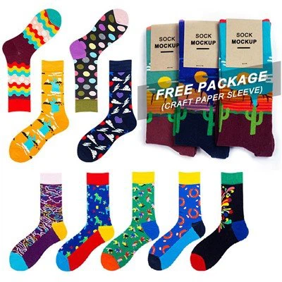 Calcetines estampados divertidos para hombre