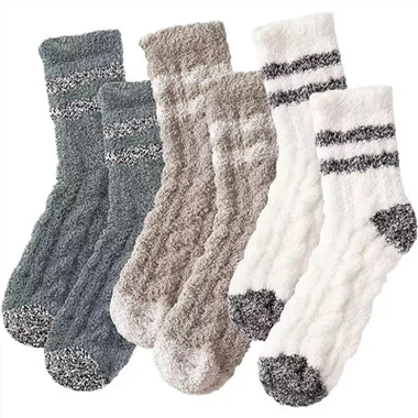 Calcetines suaves y esponjosos para mujer