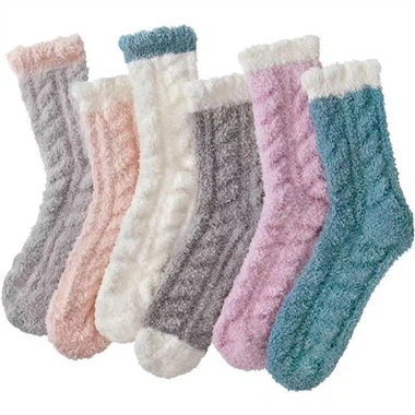 Calcetines cálidos y esponjosos
